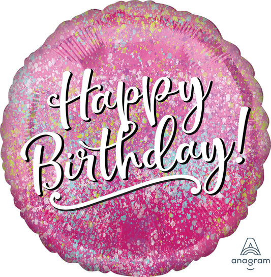 18" Birthday Pink Fabulous Mylar Balloon