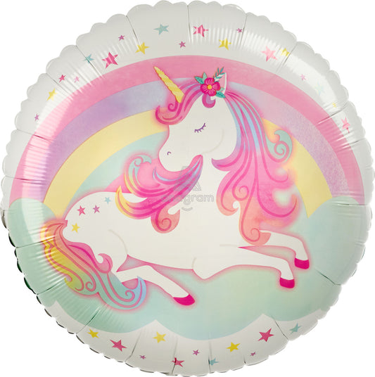 18"A Unicorn Enchanted Mylar Balloon