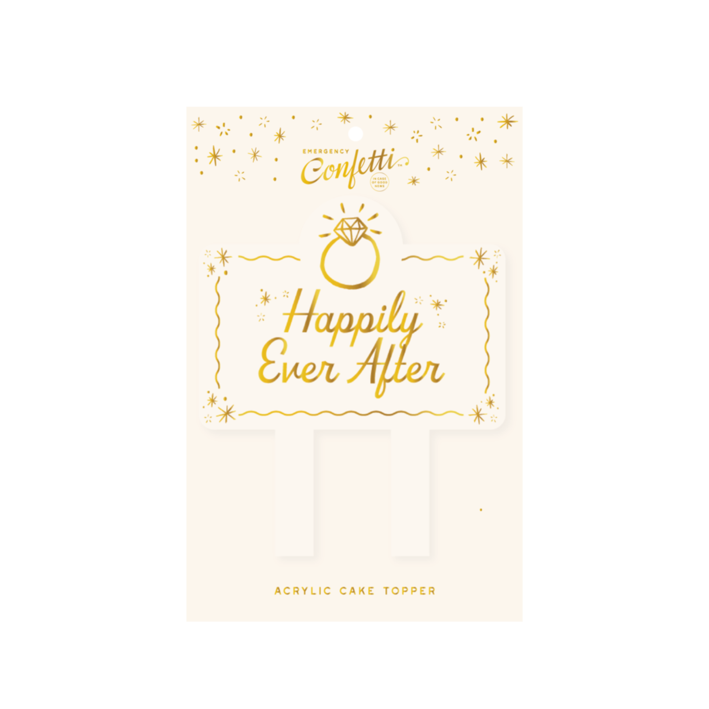Happily Ever After Acrylic Cake Topper