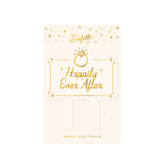 Happily Ever After Acrylic Cake Topper
