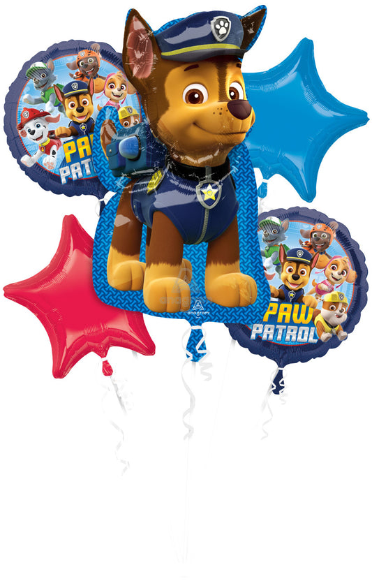 Bouquet Paw Patrol Mylar Balloon - 5 balloons