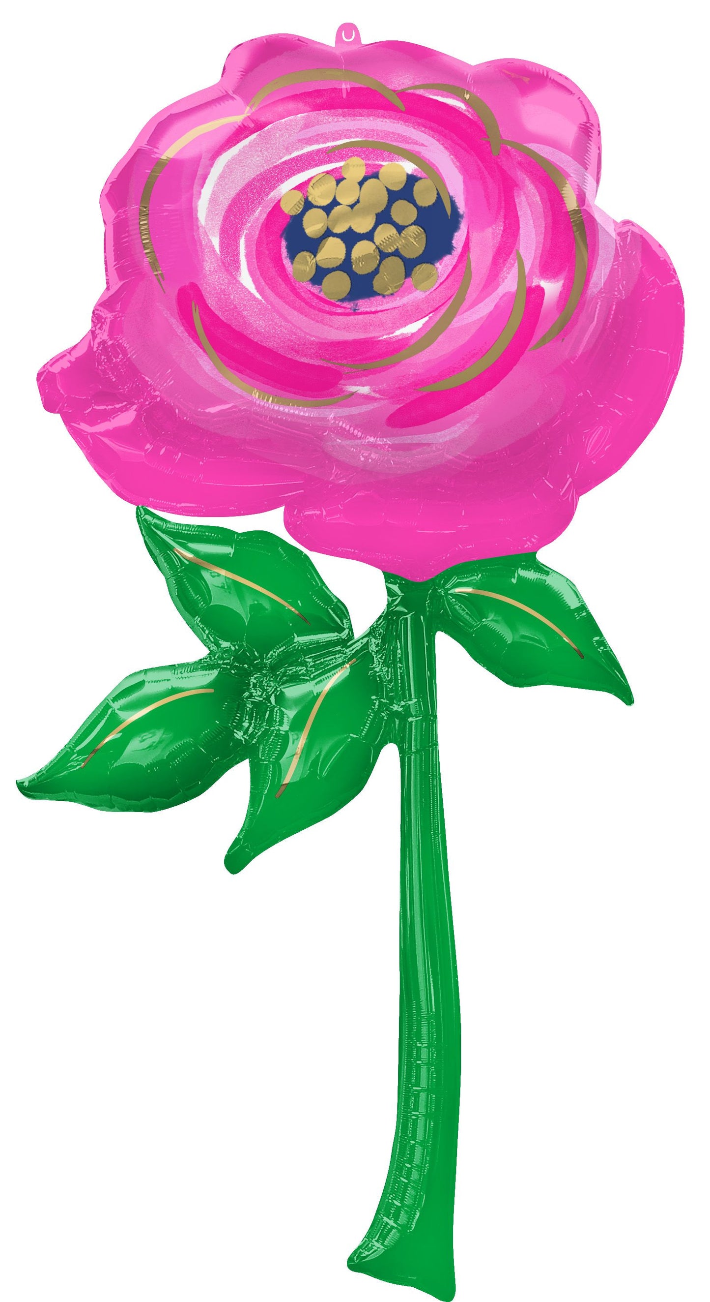 Giant 55" Pink Flower Mylar Balloon - Over 4ft tall