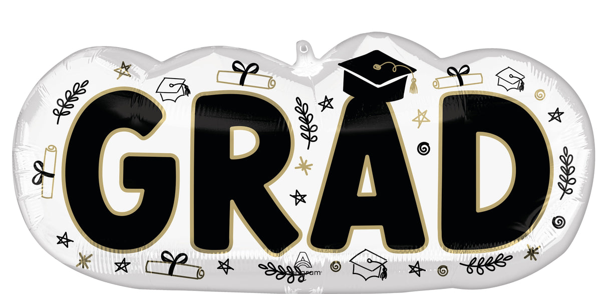 Supershape Grad Sketched Impressions Mylar Balloon