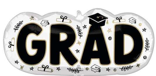 Supershape Grad Sketched Impressions Mylar Balloon