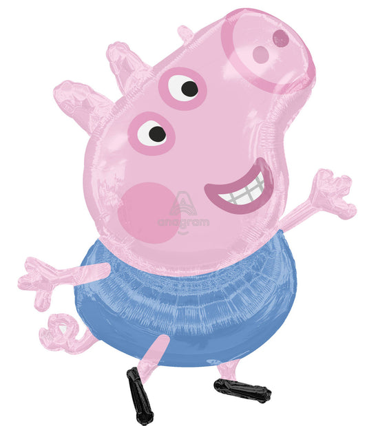 24" Peppa Pig GEORGE Pig Mylar Balloon