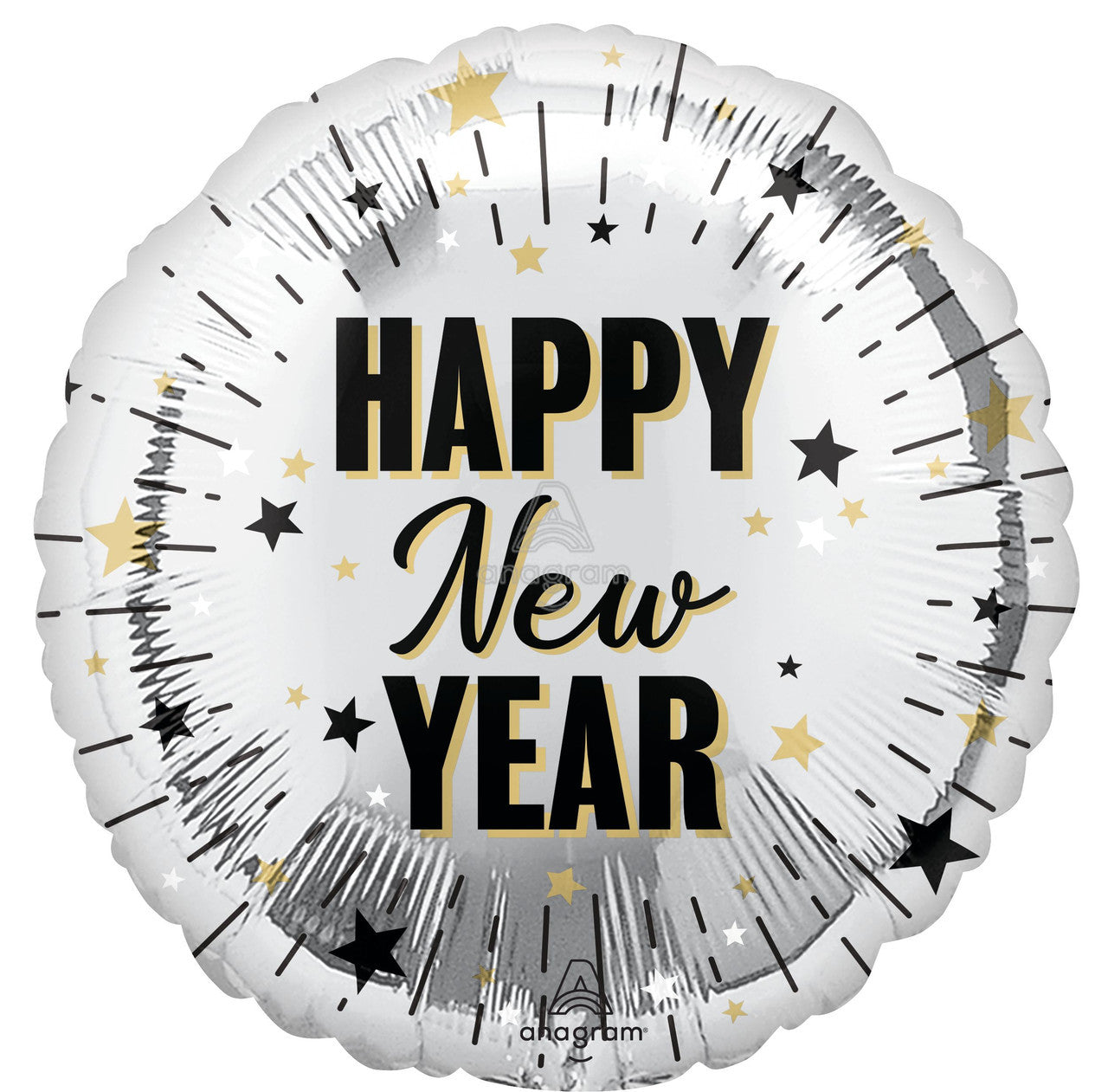 New Year Elegant Celebration Mylar balloon 18"