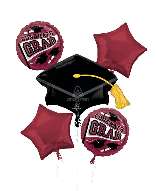 Bouquet Graduation True To Your School Burgundy