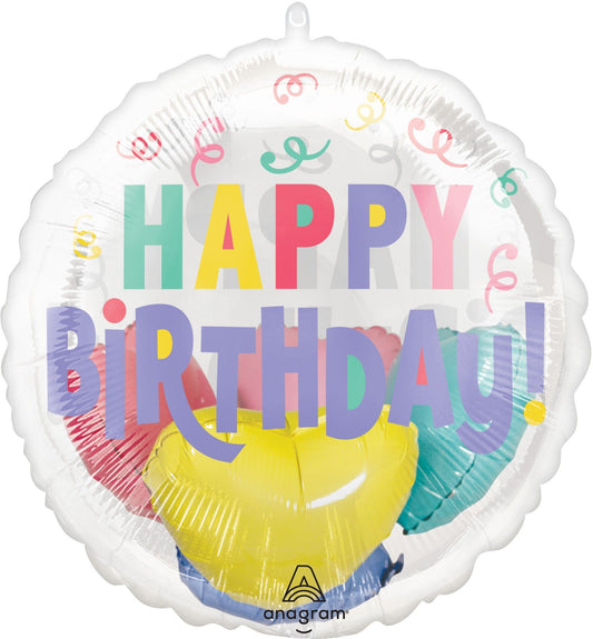 Insider Pastel Confetti Happy Birthday Balloon