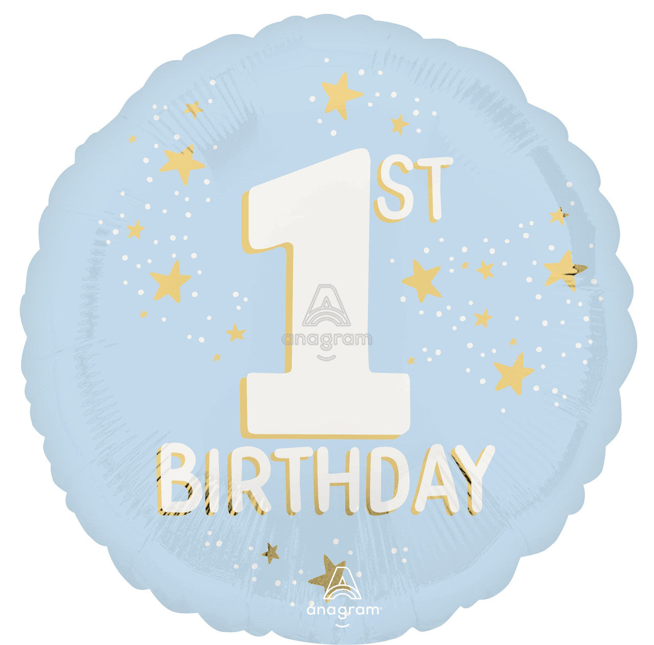 Happy 1st Birthday Little Mister Mylar Balloon 18"
