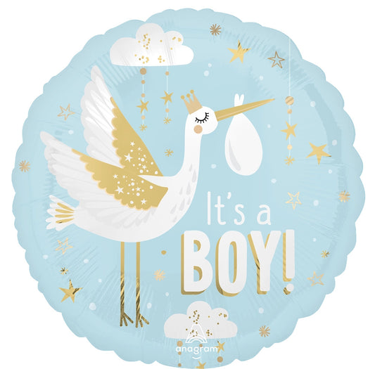 Baby Boy Special Delivery Mylar Balloon