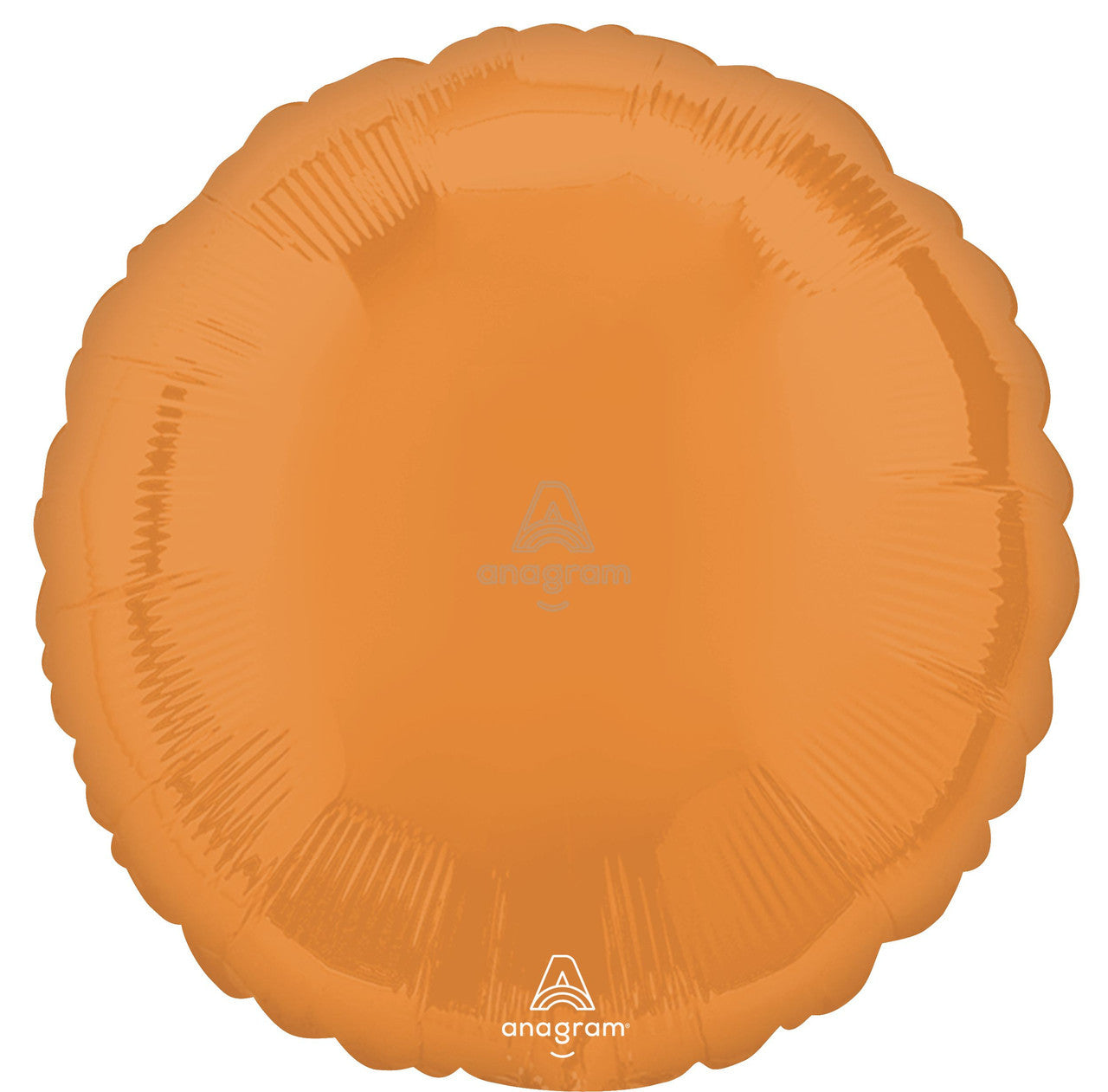 18" Round Vibrant Orange Mylar Balloon
