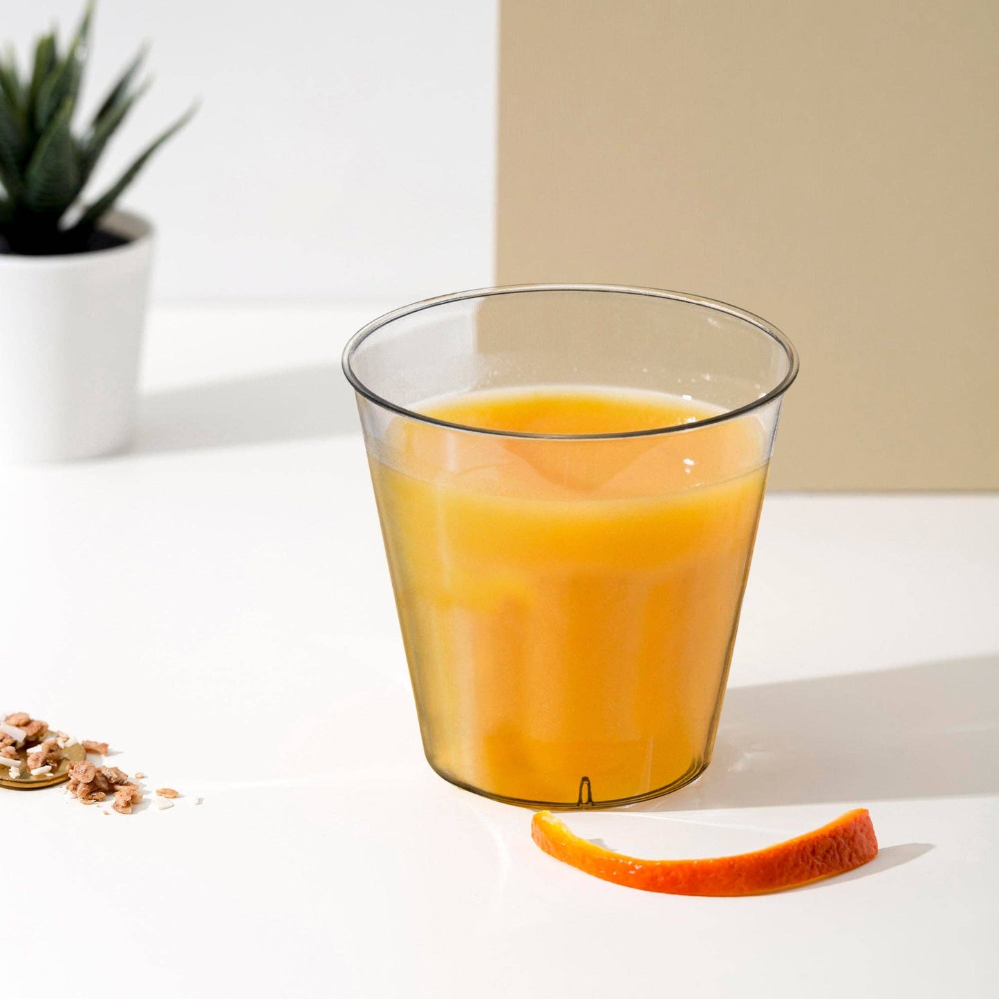 1 oz. Clear Plastic Shot Glasses - 50 pcs