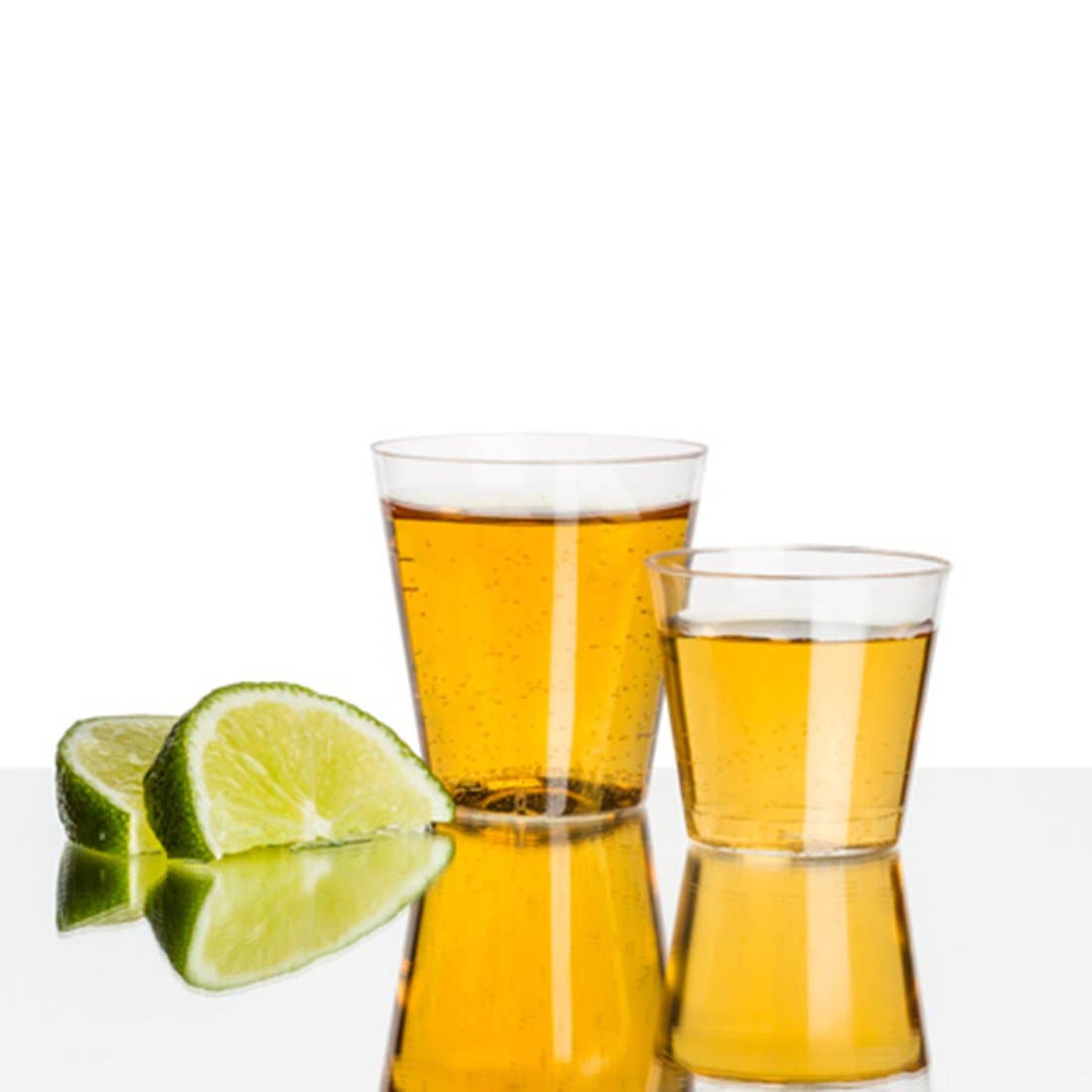 1 oz. Clear Plastic Shot Glasses - 50 pcs