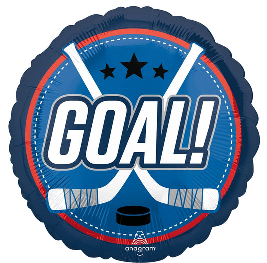 Sports Hockey Goal Mylar Balloon