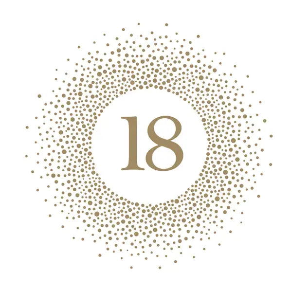 Lunch Napkin - 18th Birthday GOLD