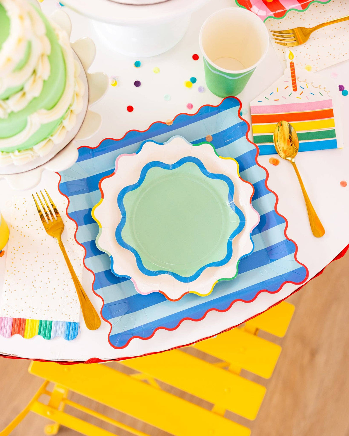 Cake Shaped Dinner Napkin