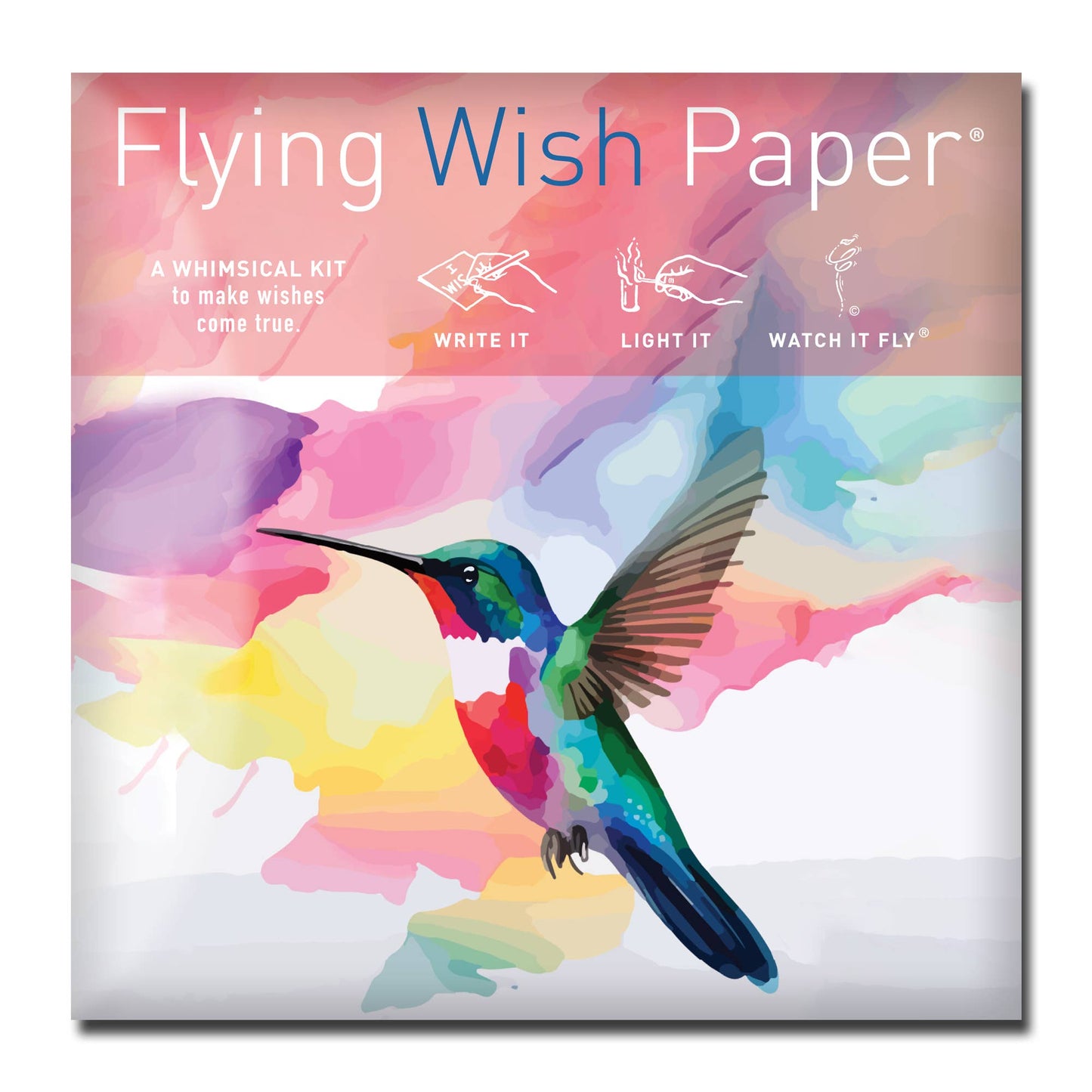 FLYING WISH PAPER ® - HUMMINGBIRD — Flying Wish Paper® Standard Mini WISHING KIT™