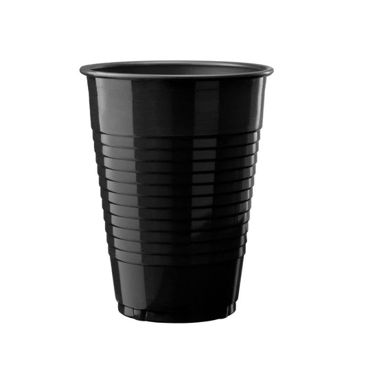 12 Oz. Black Plastic Cups - 50 Ct.: 12 oz. / Black