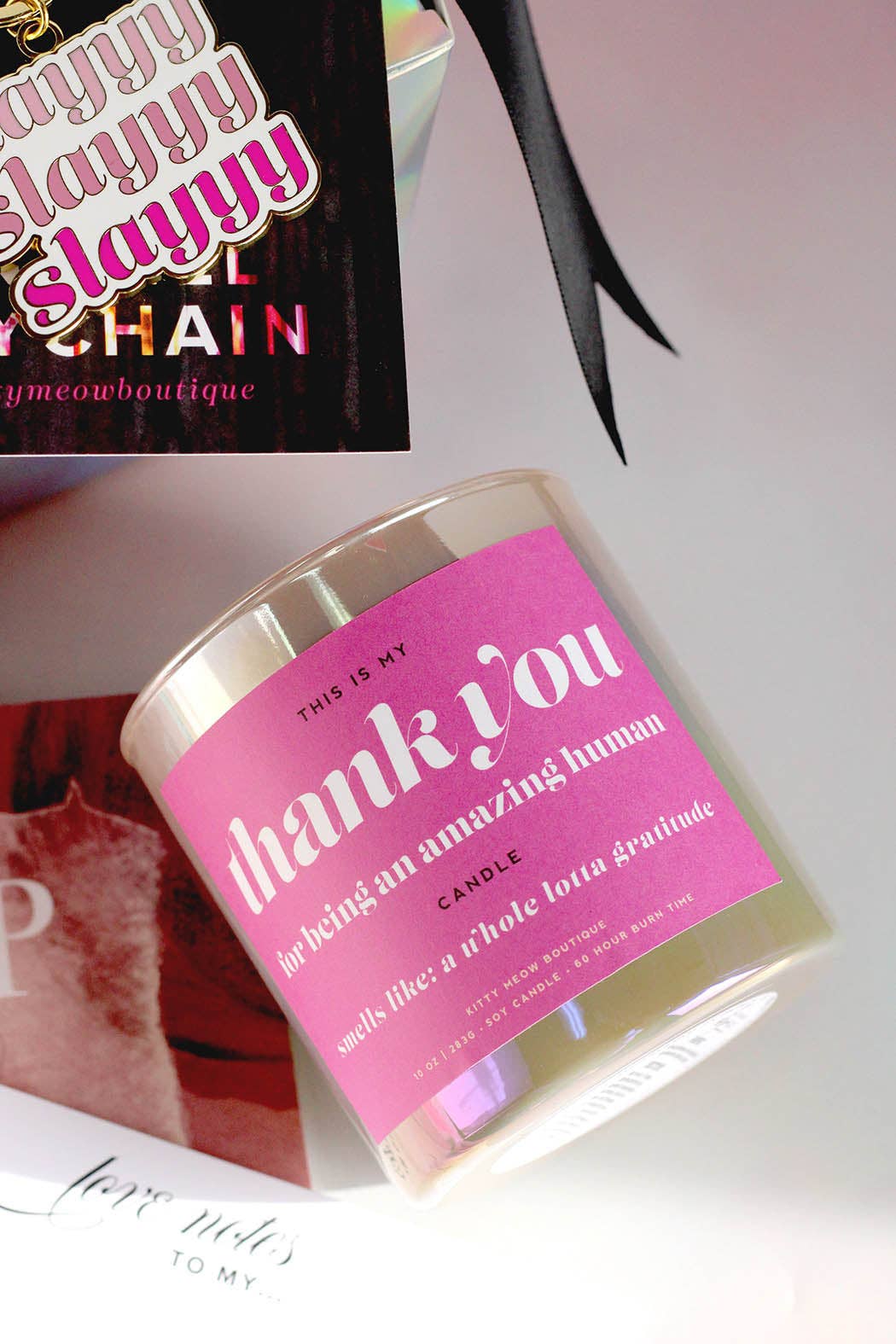 Thank You For Being An Amazing Human, Thank You Gift Luxury: Citrus Agave Candle