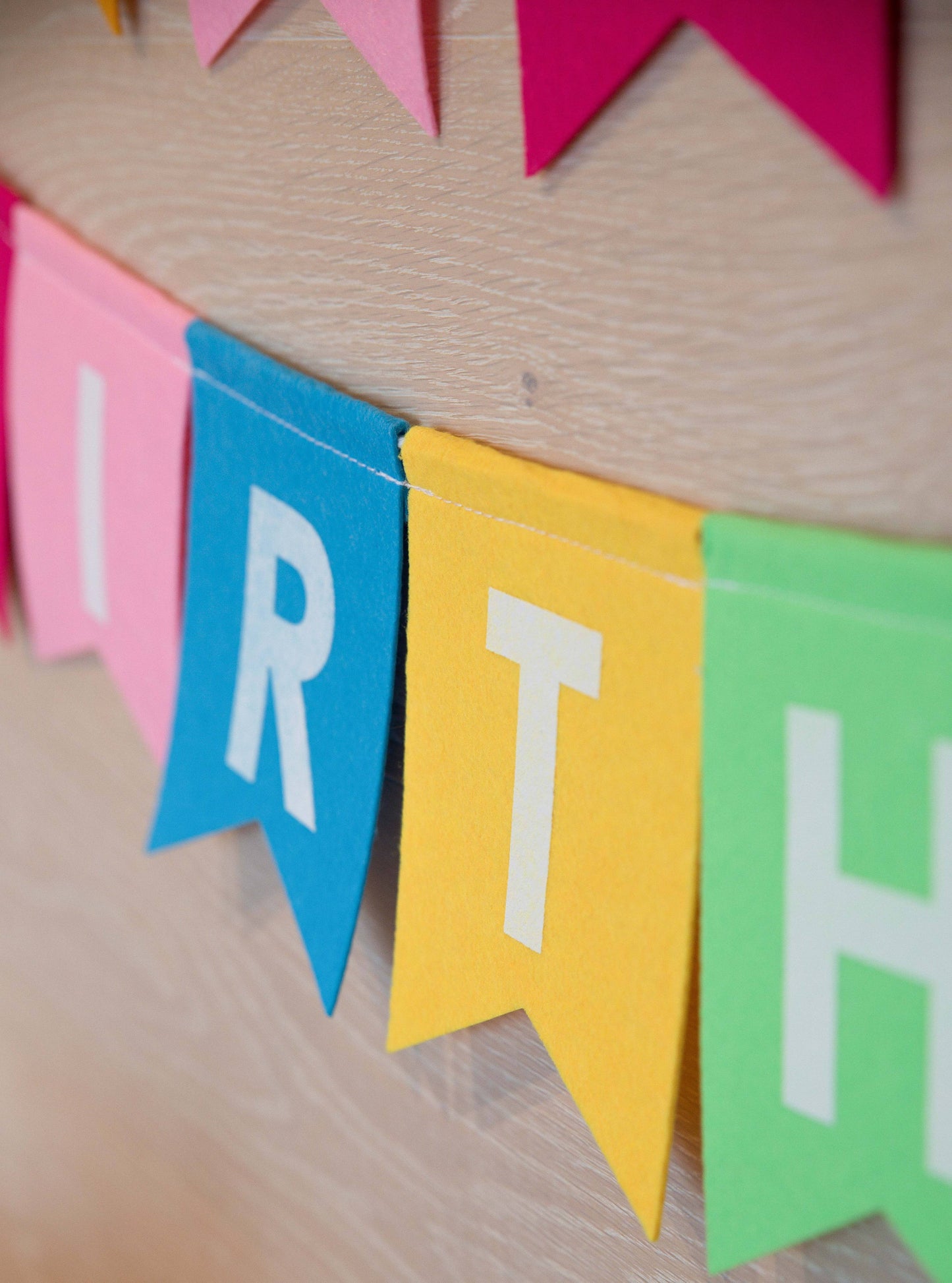 Happy Birthday Felt Banner
