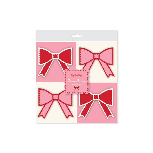 Pink and Red Bow Treat Boxes