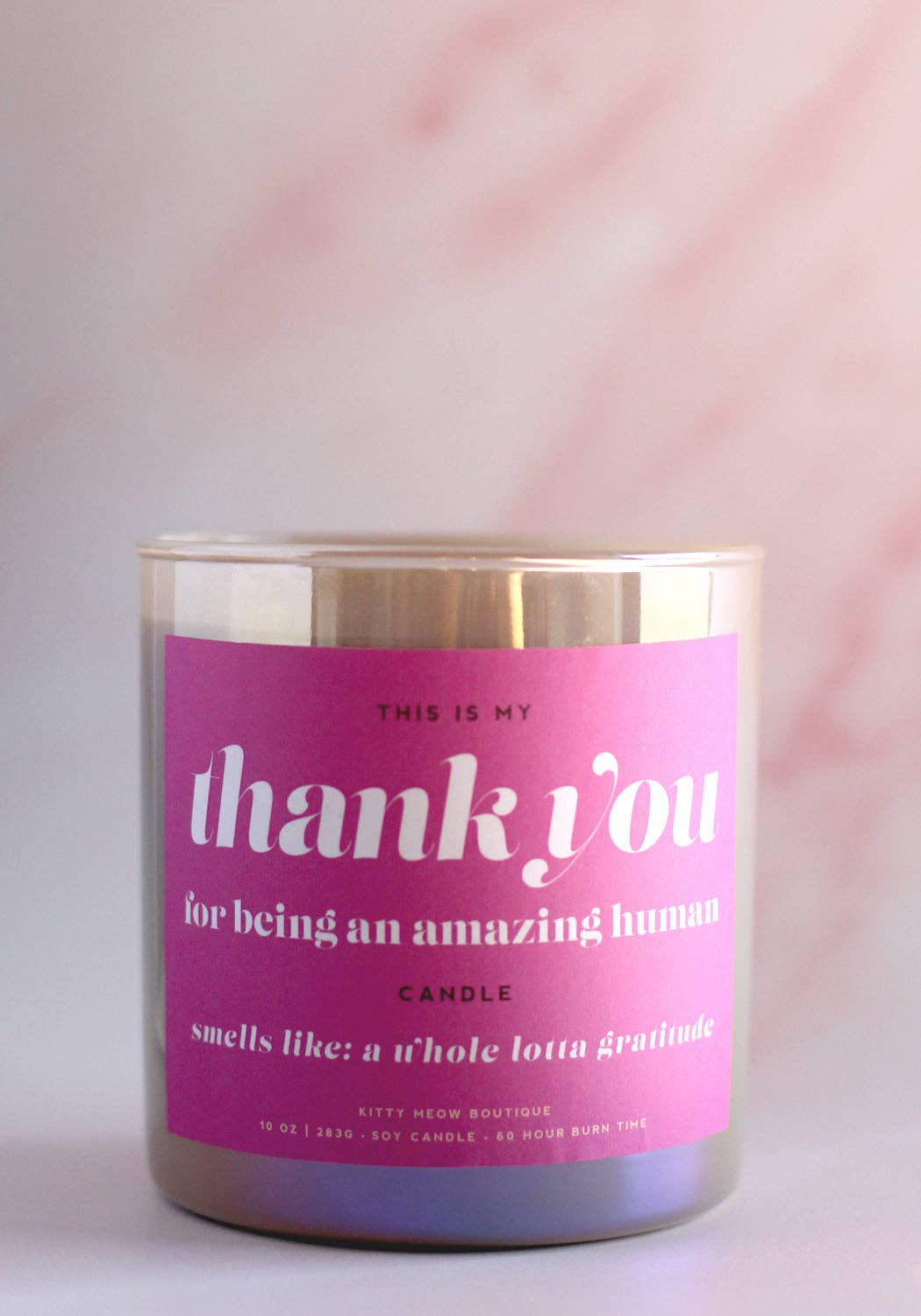 Thank You For Being An Amazing Human, Thank You Gift Luxury: Citrus Agave Candle