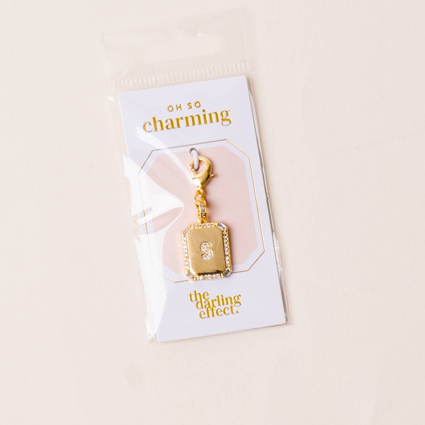 The Darling Effect - Jewelry Charm Initial Letter Gold-S