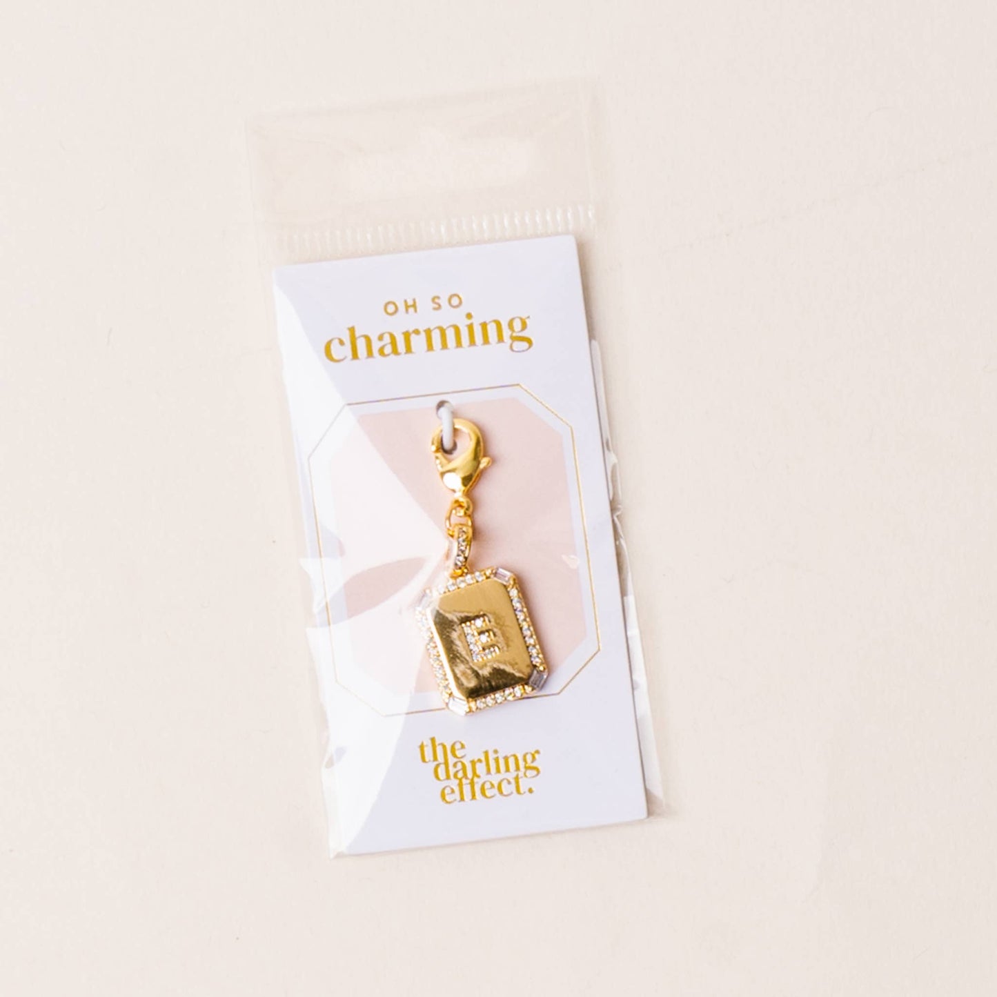The Darling Effect - Jewelry Charm Initial Letter Gold-E