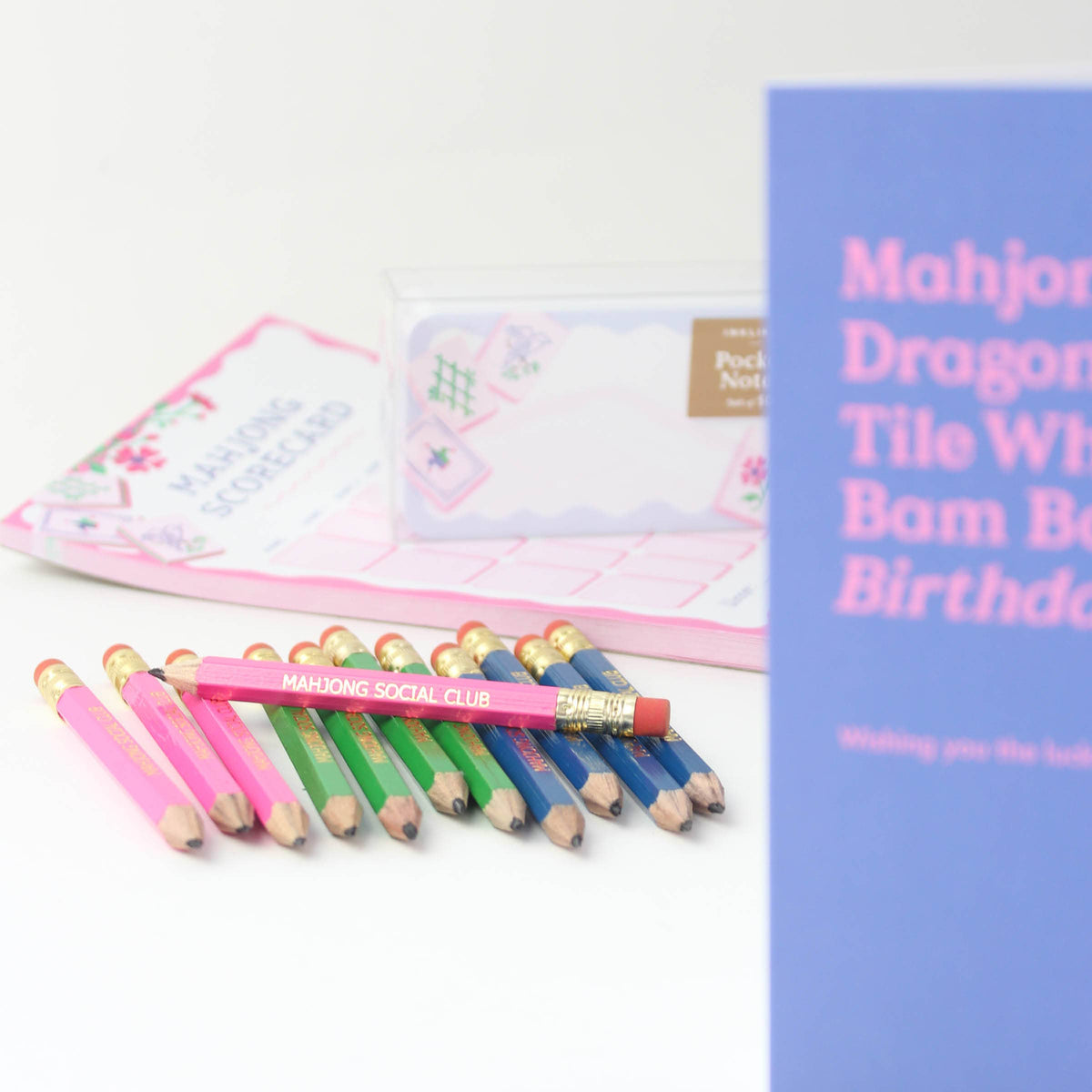 Inklings Paperie - Mini Pencils - Mahjong Social Club