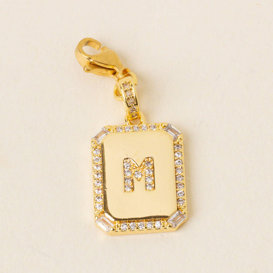 The Darling Effect - Jewelry Charm Initial Letter Gold-M
