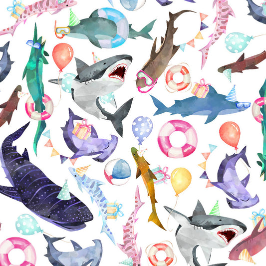 Shark Party Gift Wrap - Roll