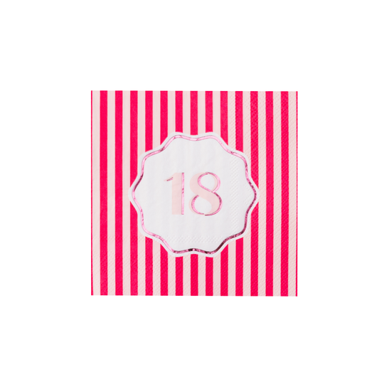 18TH BIRTHDAY COCKTAIL NAPKINS