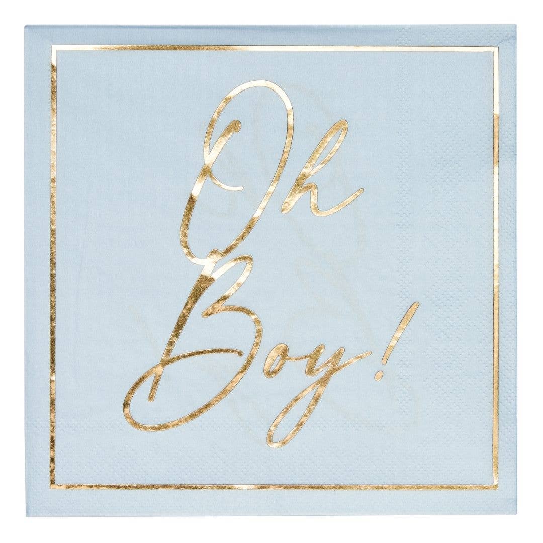 Lunch Napkin Hey Baby Blue - 20pkg