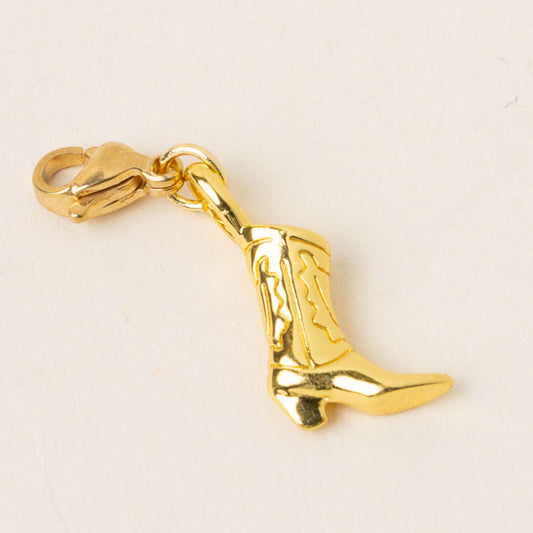 The Darling Effect - Jewelry Charm Gold-Cowgirl Boot