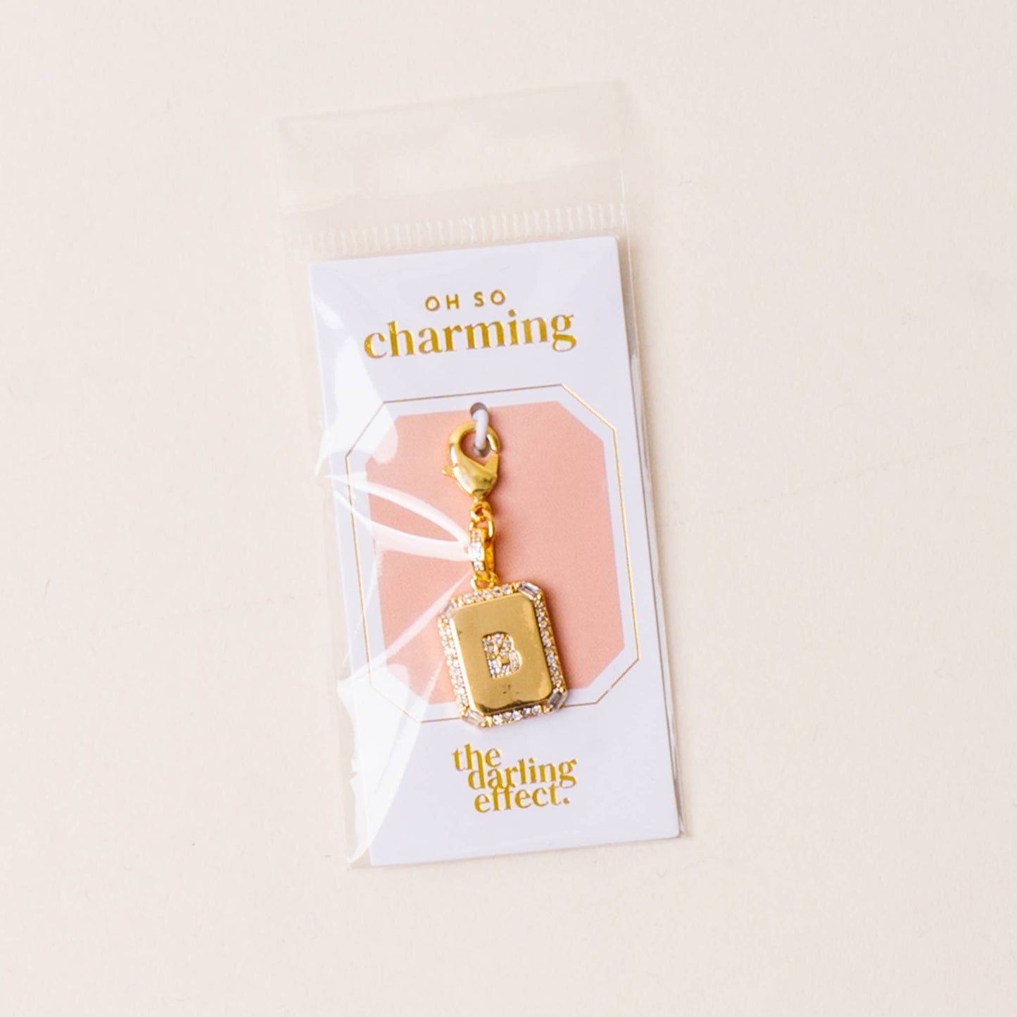 The Darling Effect - Jewelry Charm Initial Letter Gold-B