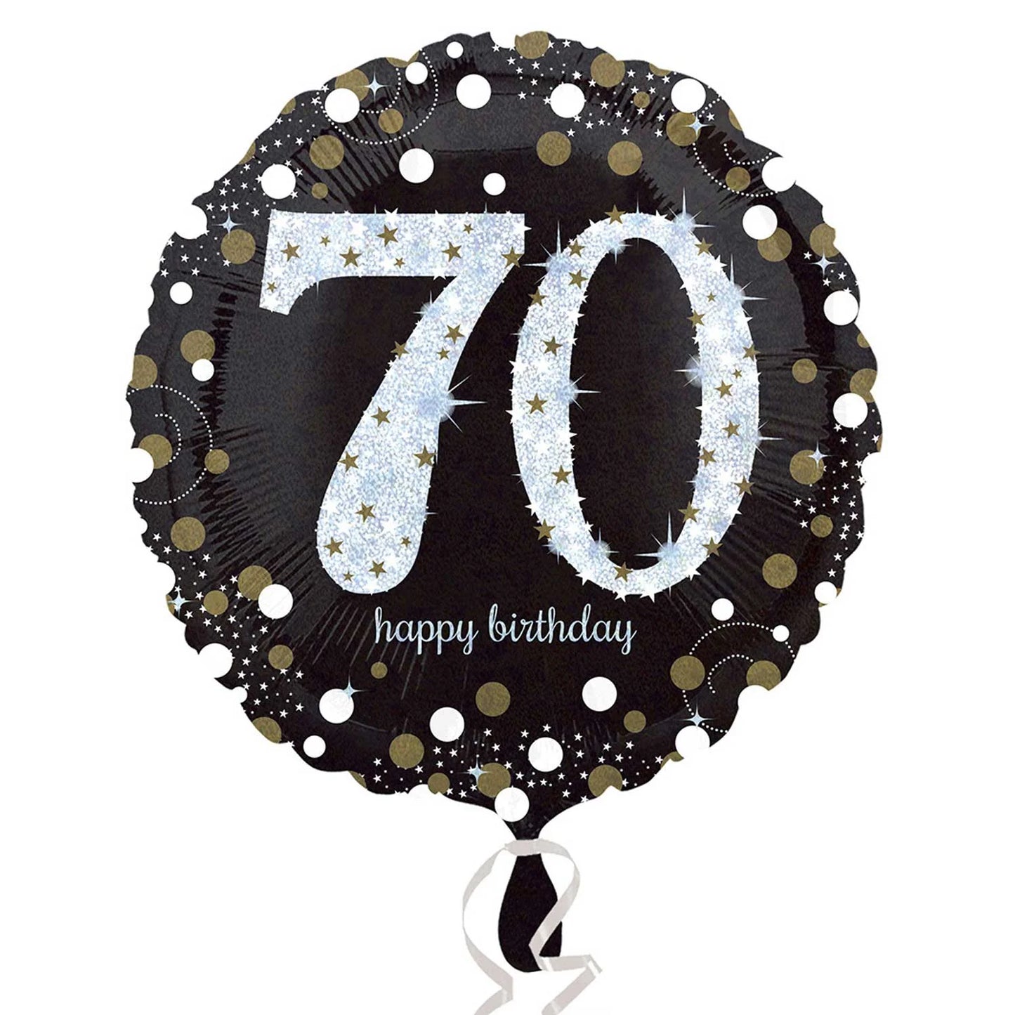 70 Years Old Sparkling Birthday 18″ Mylar Balloon