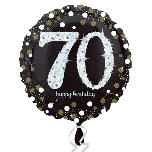 70 Years Old Sparkling Birthday 18″ Mylar Balloon