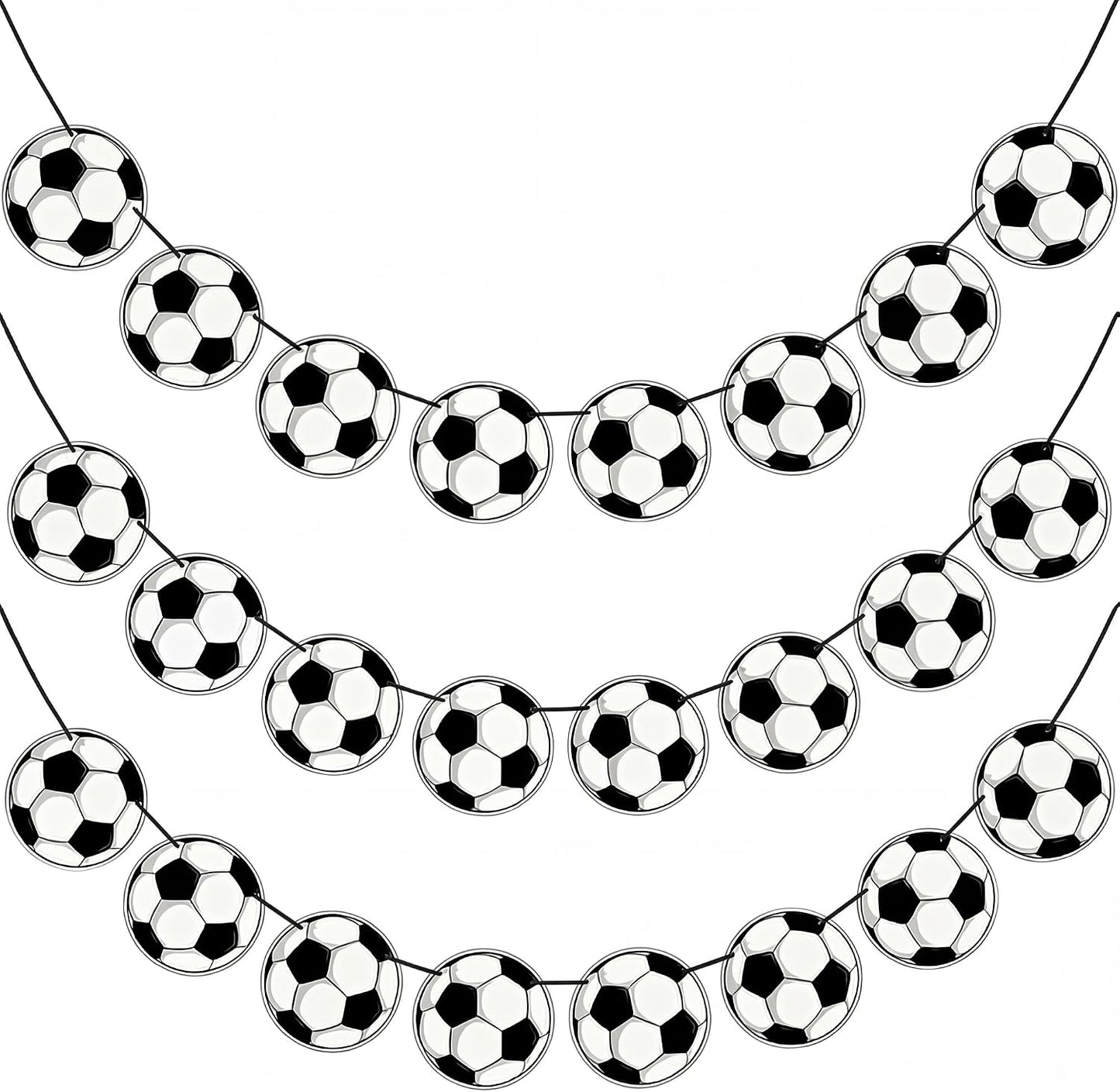 24PCS Soccer Party Banners