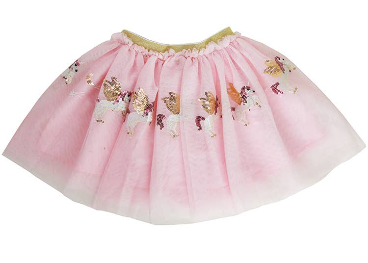 Pink and Gold Sequin Unicorn Tutu: 1-2 year