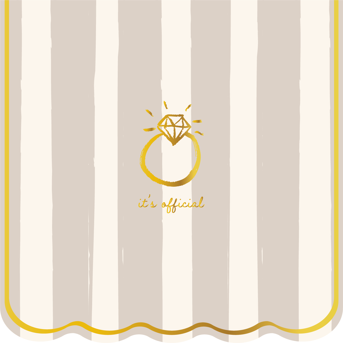 Emergency Confetti - It's Offical Icon Cocktail Napkins