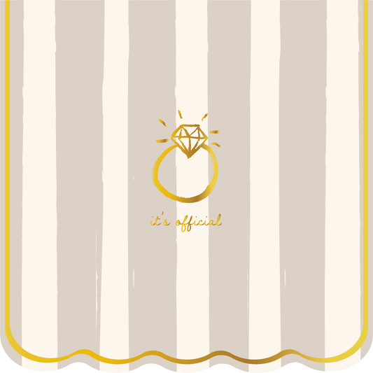 Emergency Confetti - It's Offical Icon Cocktail Napkins