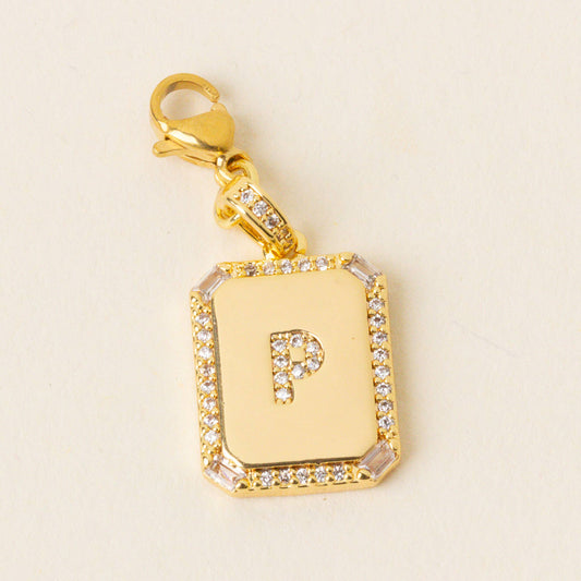 The Darling Effect - Jewelry Charm Initial Letter Gold-P