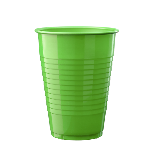 12 Oz. Lime Green Plastic Cups - 50 Ct.: Lime Green / 12 oz.