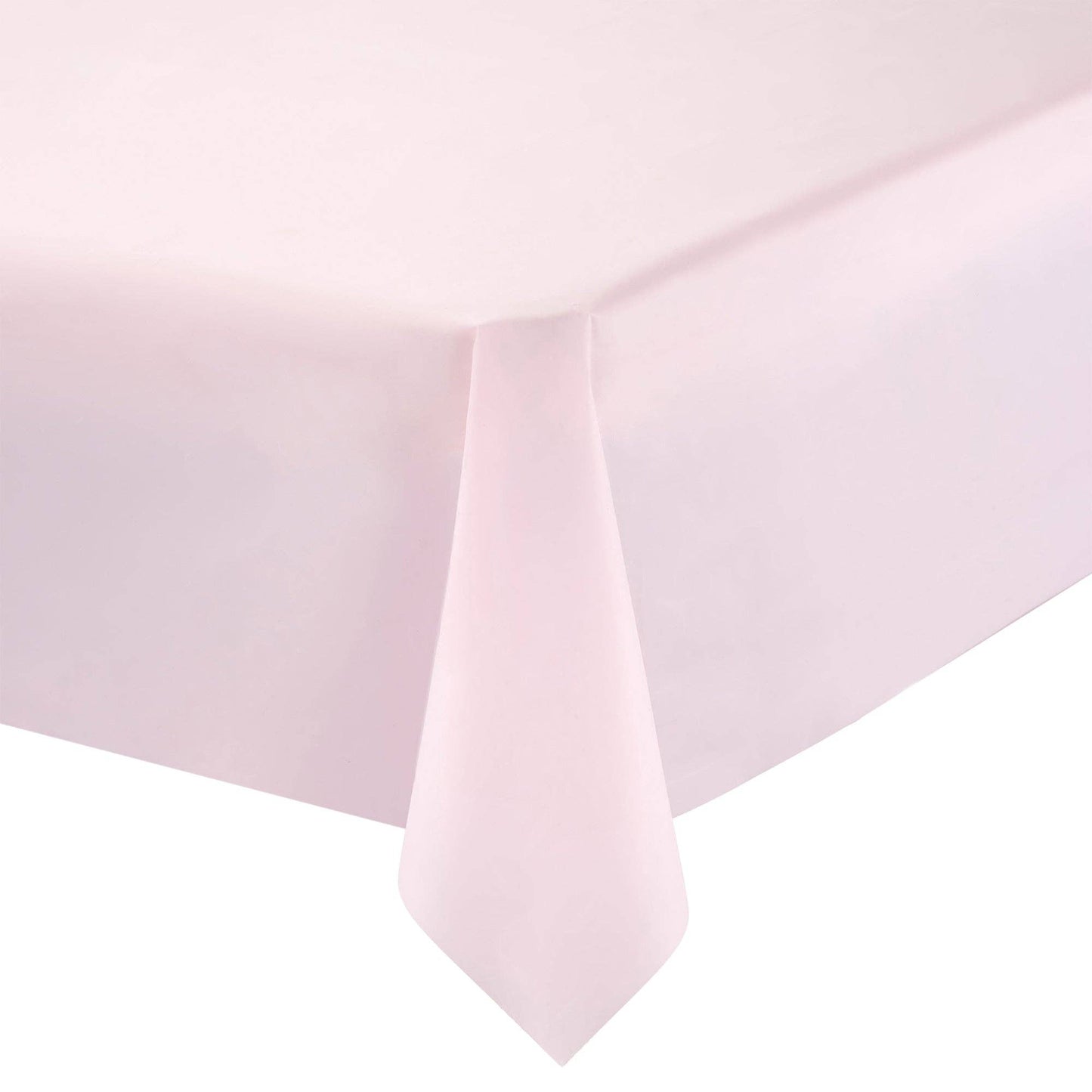 54" x 108" Pink Rectangular Plastic Tablecloth - 1 pc