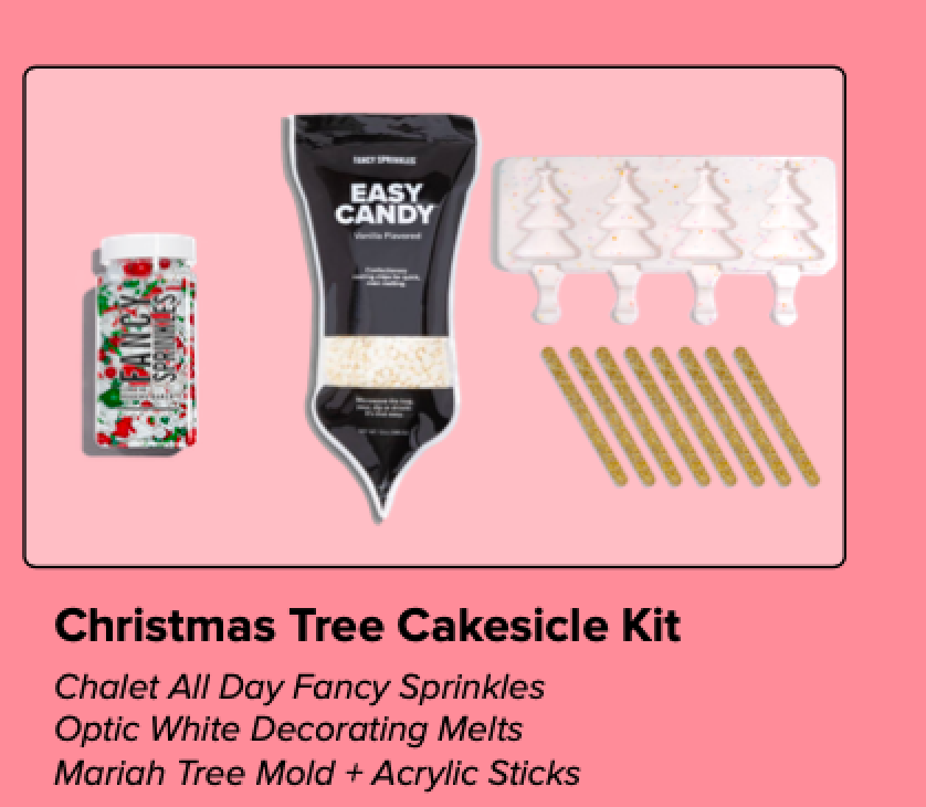 Xmas Tree  Cakesicle Decorating Kit