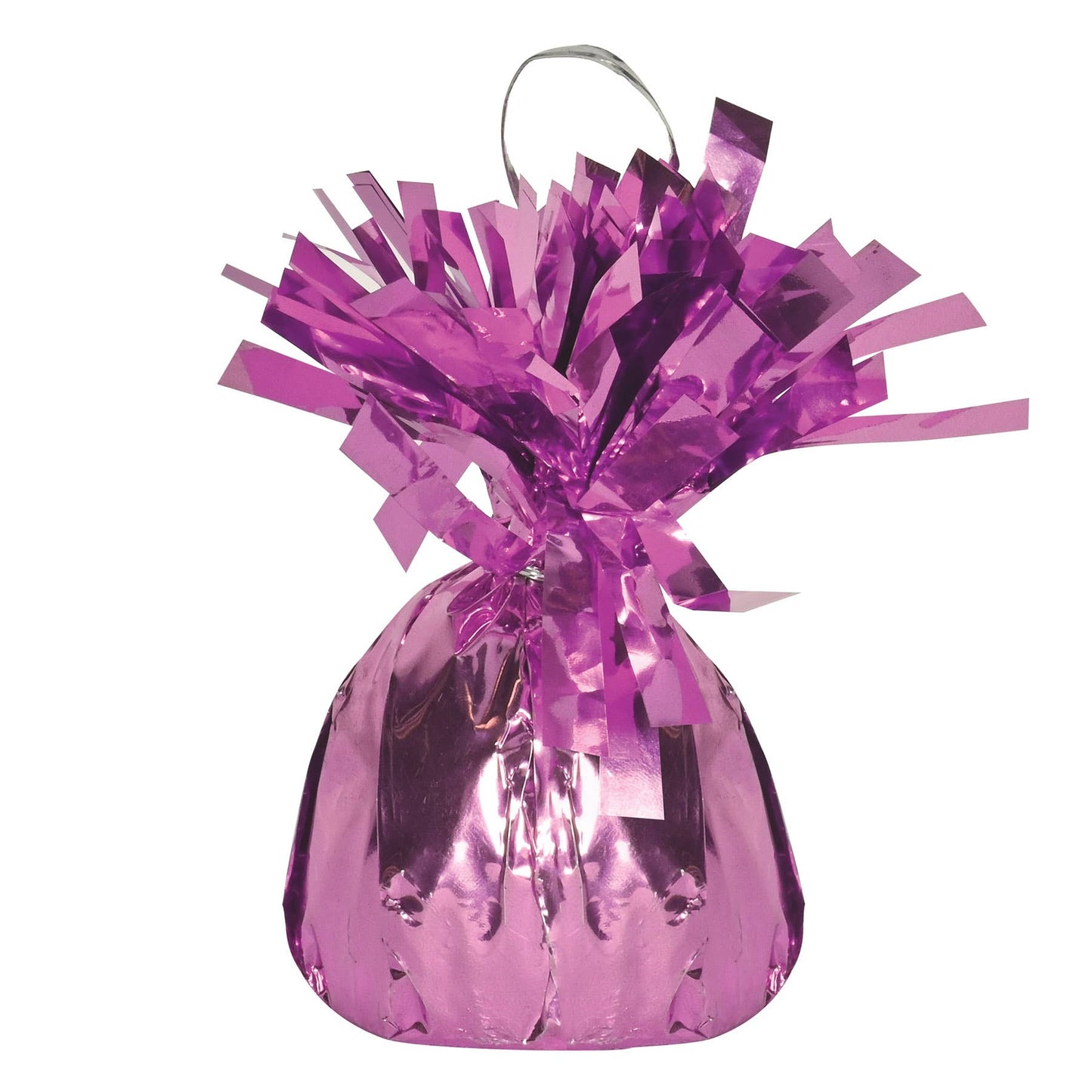 Beistle - Metallic Wrapped Balloon Weight - Pink, 6 oz