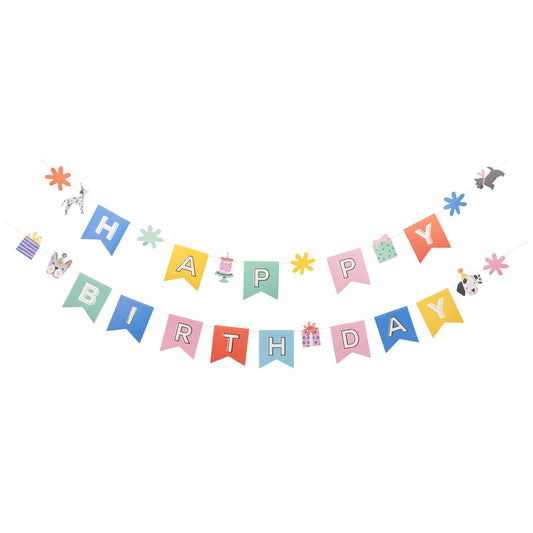Happy Birthday Banner - Dog Theme