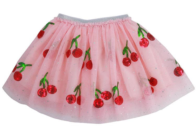 Sequin Cherry Tutu: 1-2 year
