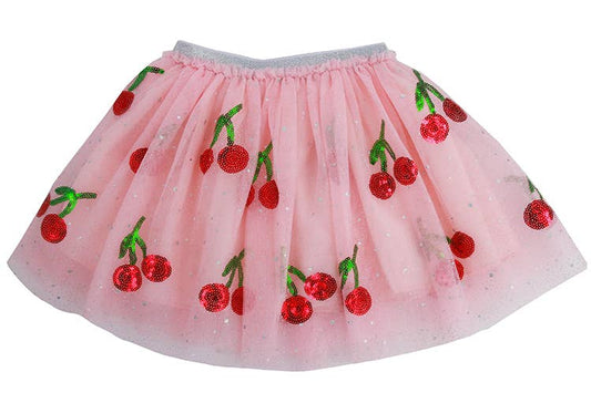 Sequin Cherry Tutu: 1-2 year