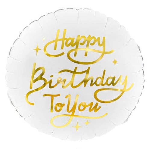 Happy Birthday To You Round Mylar Balloon 18 in.